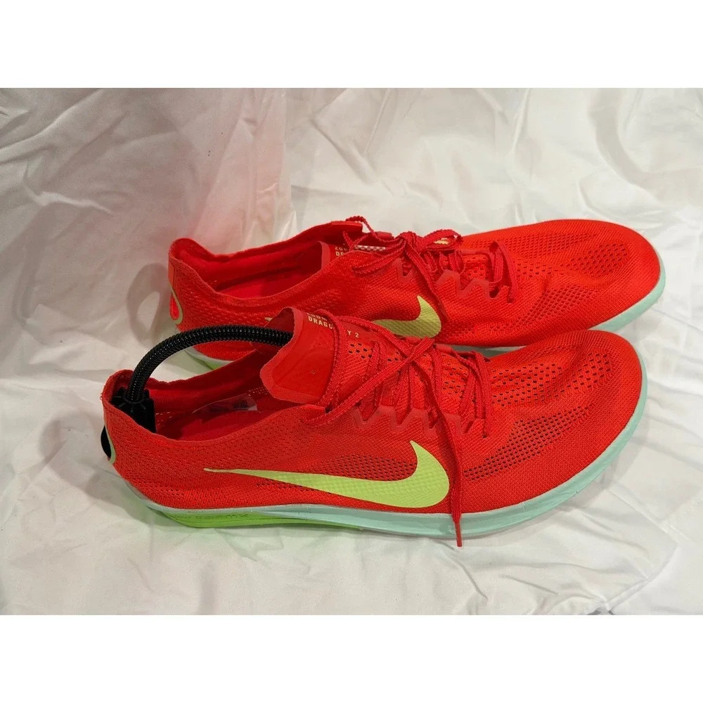 Nike ZoomX Dragonfly 2 Track Field Distance Spikes Bright Crimson M14 106-07
